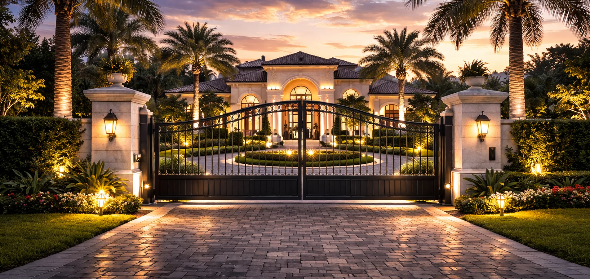 Automatic Gate Installation Palm Beach Estate Entry