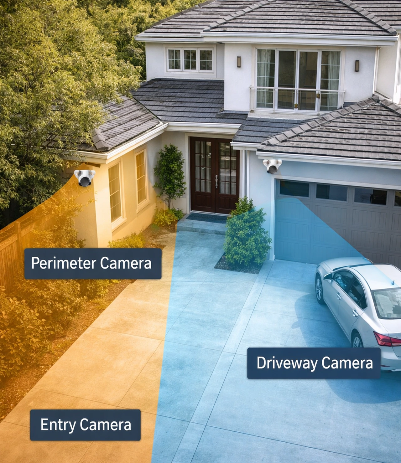 Entry Driveway And Perimeter Security Camera Coverage Entry Driveway And Perimeter Security Camera Coverage