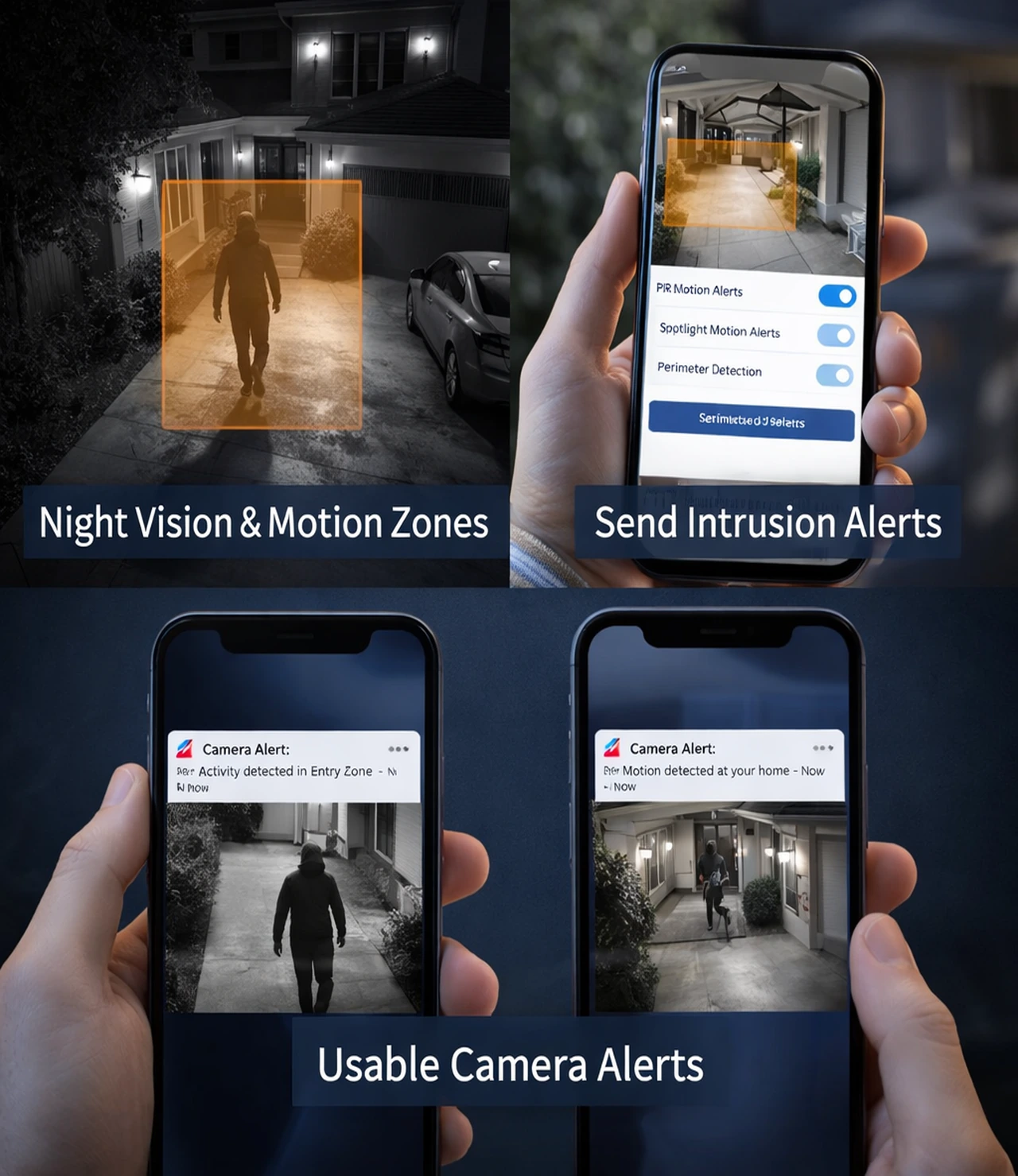 Night Vision Motion Zones And Usable Camera Alerts Night Vision Motion Zones And Usable Camera Alerts