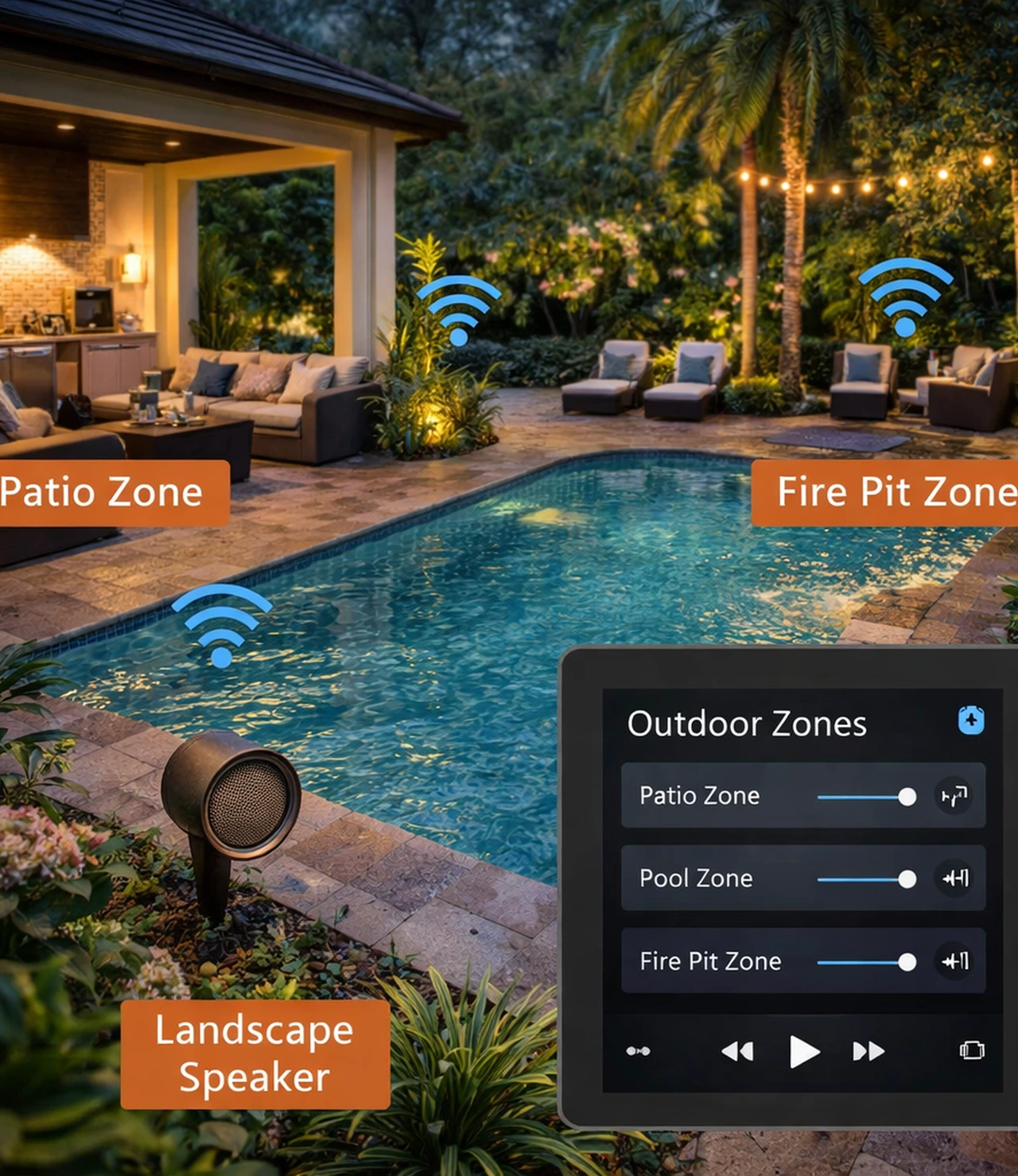 Outdoor Audio Zones And Control