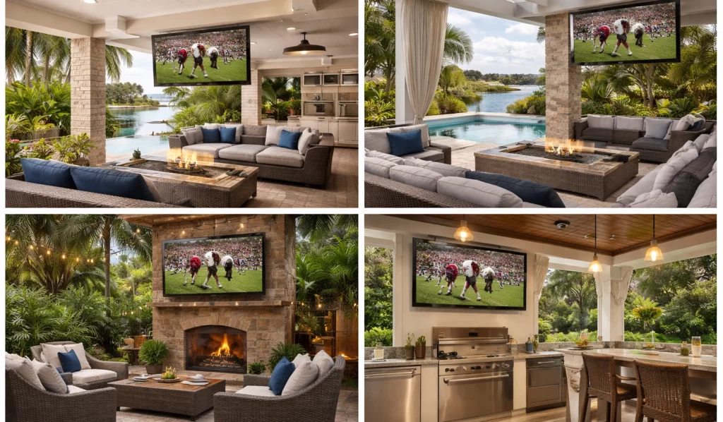 Outdoor Tv Installation For Lanais Patios Pools And Outdoor Kitchens