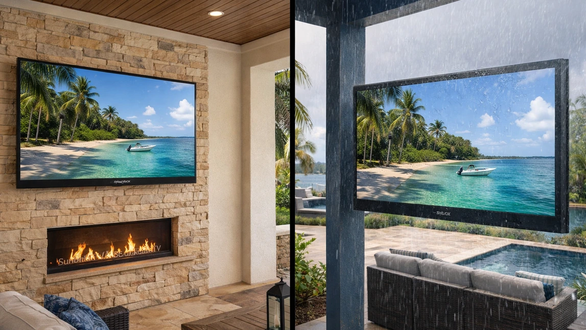 Weather Rated Outdoor Tv Selection For Covered And Open Patios